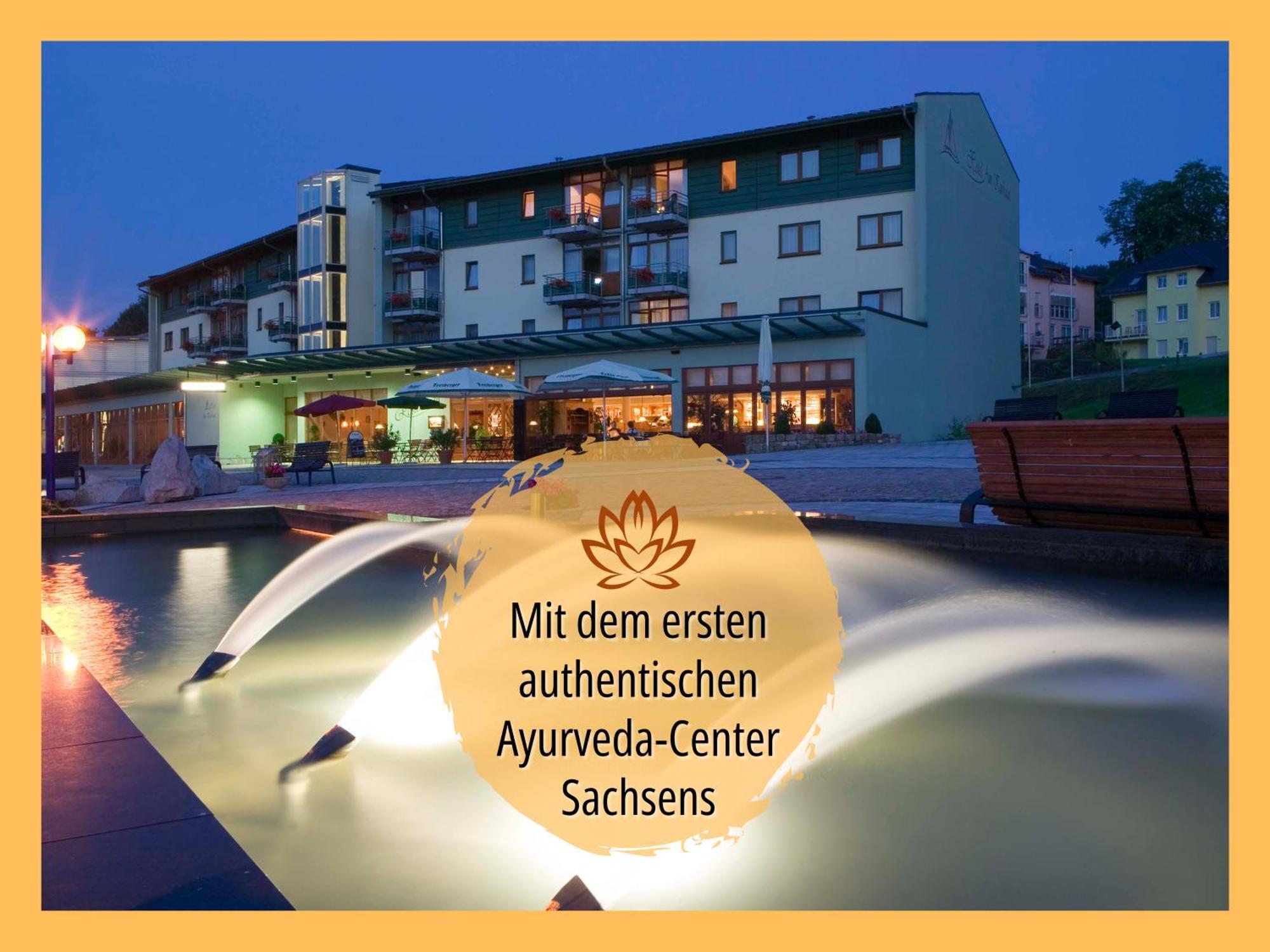 Hotel Am Kurhaus Mit Erstem Ayurveda Center Sachsens - Direkt Am Gesundheitsbad Actinon & Kurpark Бад Шлема Екстериор снимка